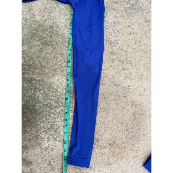 BO + Tee Blue Green High Waisted Leggings Size XS Seamless Scrunch Full Length - Picture 7 of 10